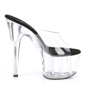 Clear Platform Heels for Women | High Heel Mules & Transparent Sandals